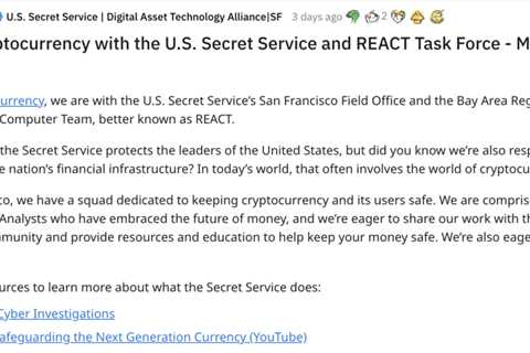 The Secret Service Owns Crypto and Has Its Own NFT Collection