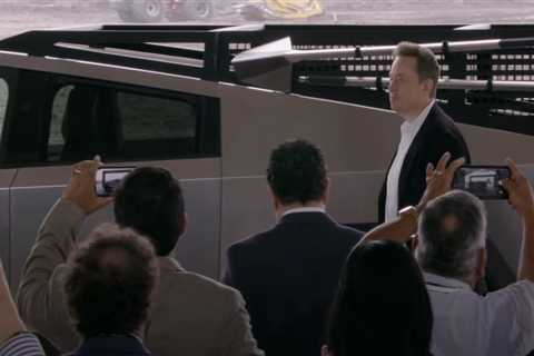 We might have just gotten a peek inside the Tesla Cybertruck &mdash; and it's shockingly bare bones