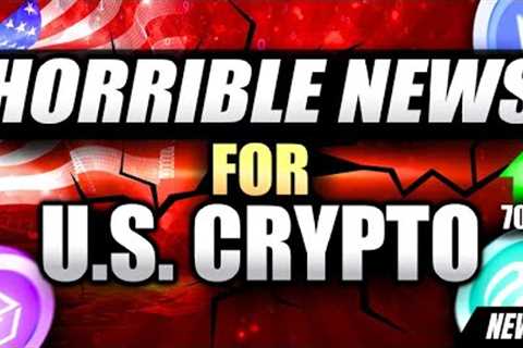 This Is HORRIBLE Crypto Will DIE (In America) l Massive GALA, Injective &amp; ETH News