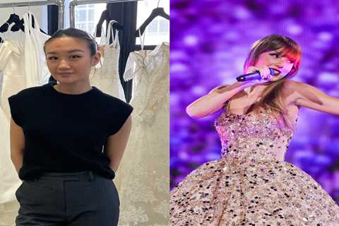 Meet the designer who made Taylor Swift's Eras tour ballgown that has 200,000 hand-sewn sequins and crystals