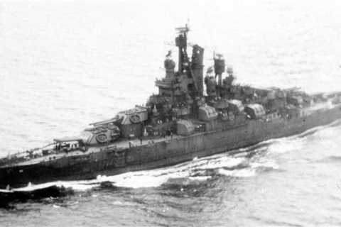 A US Navy battleship all but sunk at Pearl Harbor was brought back to life to battle the Germans on D-Day. The military later blasted it with a nuclear bomb.