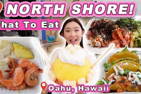 TOP RATED FOOD in Oahu's North Shore! || [Haleiwa, Kahuku] Garlic Shrimp Poke Bowl, Shave Ice &amp; more