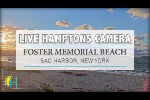 Hamptons.com - LIVE! Foster Memorial Beach, Sag Harbor, New York - Wind Surfers