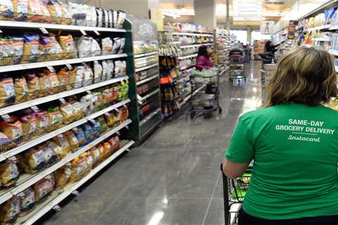 Instacart shoppers are camping out in parking lots to compete for orders