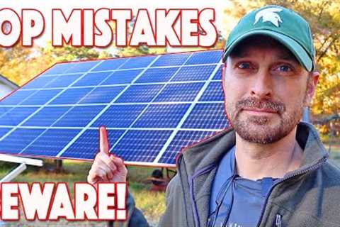 Top Mistakes Buying Solar Power Systems For Your Home