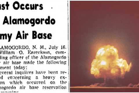 Read the statement the US military used to cover up Oppenheimer's first nuclear test, claiming it was an ammo dump blowing up
