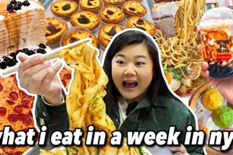 What to Eat in NEW YORK CITY! NYC Food Tour Part 1 (boba, ramen, pizza, sushi &amp; more)