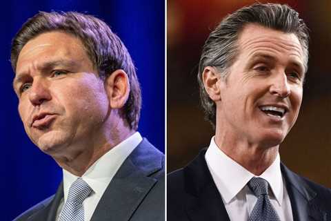 Gavin Newsom has a message for Ron DeSantis: If he's game for a primetime debate, they have dates in November, so 'put up or shut up'