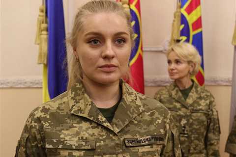 Ukraine unveils military uniforms for women after complaints that ill-fitting men's clothes hindered them on the frontline
