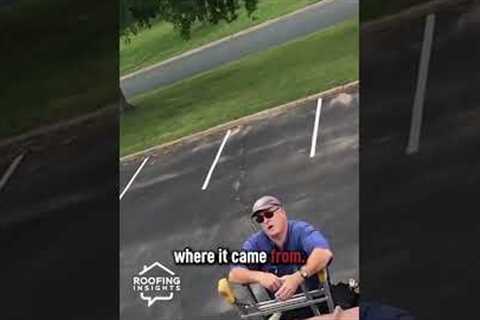 Insurance adjuster from Guide One caught scamming a roof inspection #shorts #exposed #roofing