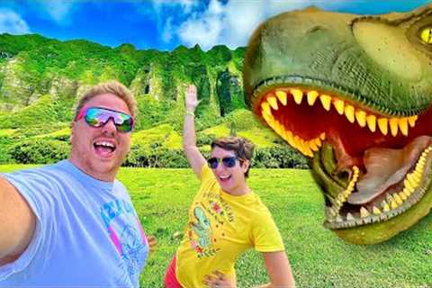 Visiting Pearl Harbor Historical Site &amp; Kualoa Ranch + Jurassic Park Valley Movie Tour in Hawaii!