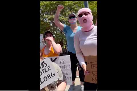 “We Know Where You F***ing Live! – Rabid Pro-Trans Protesters in Texas Assault, Threaten, and Spit on Riley Gaines and Other Women’s Right’s Activists – Kids as Young as Five Were Also Targeted..
