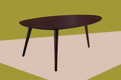 This Oval Coffee Table Spruces Up Boring, Oddly-Shaped Spaces