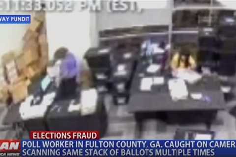 CHRIS WRAY STRIKES AGAIN! Georgia Election Workers Caught Jamming Stacks of Ballots Through Machines Multiple Times After Observers Removed from Building – CLEARED BY FBI – Jamming Stacks of Selected ..