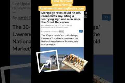 8% Interest Rate??? 🤯😱👀 #apartmentinvestingrealty #multifamily #interestrate #realestate #invest