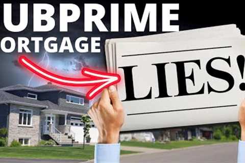 IT'S WORSE THAN 2008 HOUSING MARKET CRASH: SUBPRIME CRISIS WAS A LIE