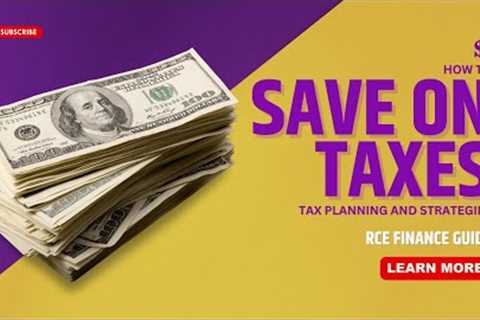 DO THIS Tax Planning STRATEGIED to SAVE you MONEY. We made it easy in 8 minutes.