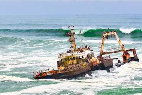 WE SURFED A MASSIVE SHIPWRECK IN SOUTH AFRICA