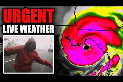🔴LIVE - Major Hurricane Idalia Coverage With Storm Chasers In The Eye - Live Weather Channel...