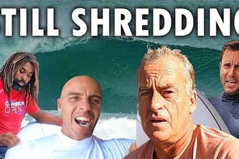NEW! TOP OVER 40 &amp; 50 SURFERS 🔥 STILL SHREDDING: CARIBBEAN OPEN MASTERS w/ TOM CURREN, BENNY B, etc.