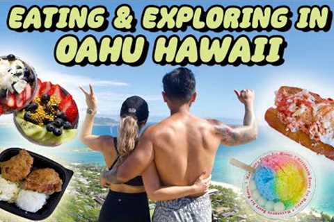 WHAT TO EAT IN OAHU | WAIKIKI, LANIKAI, NORTH SHORE |  Hawaii Food Tour &amp; Travel in 2023 Vlog