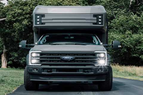 A luxury RV maker has turned a Ford F-250 into a $350,000 camper with almost all the comforts of home &mdash; including laundry