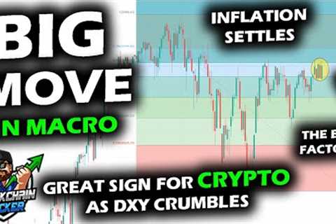 OPTIMISITC NEWS FOR BITCOIN and ALTCOINS as Dollar Plunges, CPI Inflation Settles, Stock Market Time
