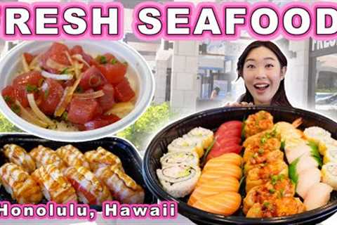MASSIVE PLATTERS of FRESH SUSHI 🍣 || [Honolulu, Hawaii] Fresh Seafood, Poke Bowls, and more!