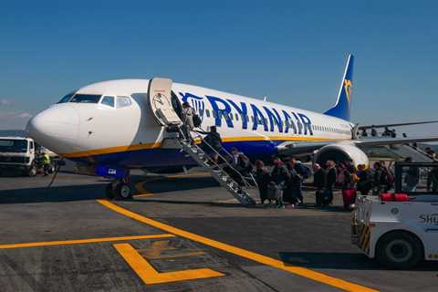 A passenger on budget airline Ryanair was awarded over $30,000 in damages after she fell on 'narrow and steep' plane steps and broke her leg in 2 places