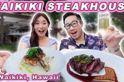 Seafood &amp; STEAKHOUSE in WAIKIKI! || LUXURY Filet Mignon &amp; Macadamia Crusted Mahi Mahi!
