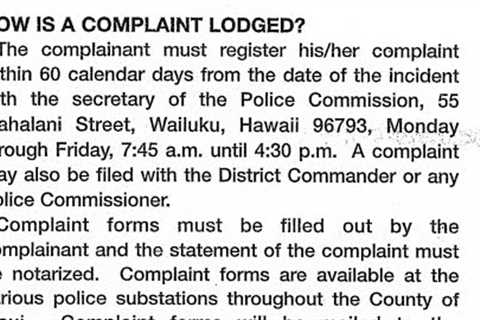 YOU CAN File Complaints Against Maui County Officials