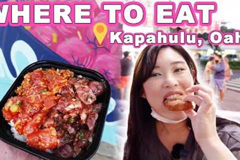FOOD TOUR in KAPAHULU! || [Honolulu, Oahu, Hawaii] Poke Bowls, Malasadas!