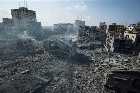 A Palestinian father-of-6 says his youngest kids would scream and cry when they first heard bombs, but now they're 'numb' and sit in the corner instead of playing