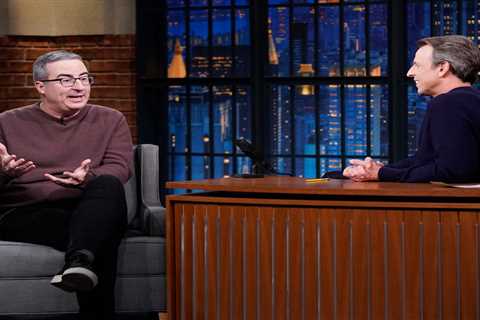John Oliver says the Hollywood writers' strike was no vacation