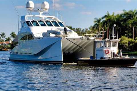 Huge Shark in the Water !  Flibs 2023 is Here ! New River Boats Sizzle ! (Fort Lauderdale)