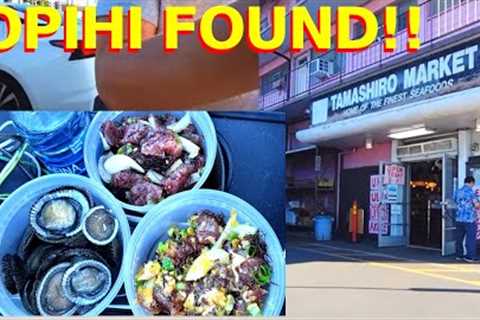 Oahu Must Eat Poke Tamashiro Market Ahi Poke Opihi and more, Hawaii Must Try Poke, Oahu Best Poke,
