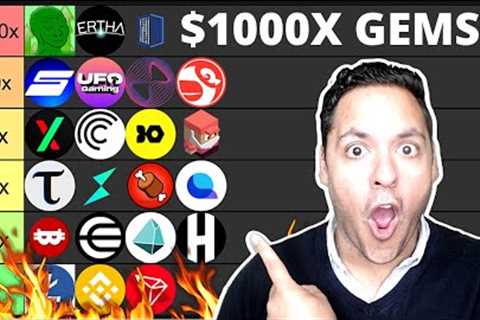 🔥BEST *TINY* CRYPTO GEMS WITH 100-1000X POTENTIAL BY 2025?! (MULTIPLIER TIER LIST)