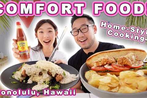 AUTHENTIC HOME-STYLE COMFORT FOOD! || [Honolulu, Hawaii] Shrimp &amp; Grits, Po Boys, Biscuits &amp; Gravy