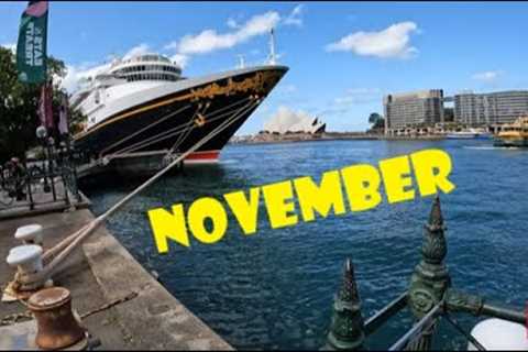 A day in November. The Disney cruise is in town for the first time. 🗣️