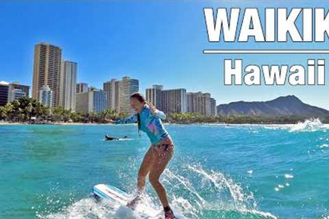 SURFING HAWAII | Waikiki Beach POV Surf with a Gopro