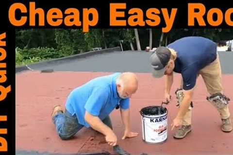 Cheapest DIY Flat Roof Installation - After watching, you will be able to Install a Rubber Roof easy