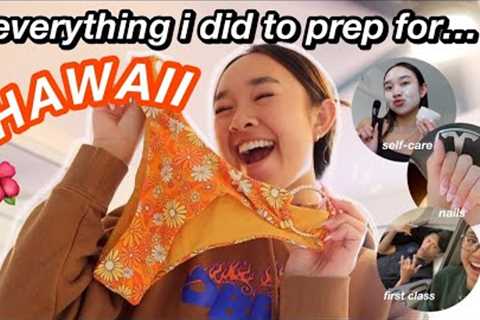 everything i did to prepare for HAWAII