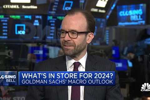 Inflation is now at a place that would allow the Fed to cut rates, says Goldman Sachs' Jan Hatzius