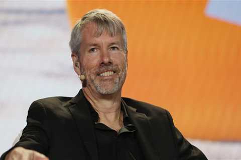 MicroStrategy stock is up 250% this year. Michael Saylor says bitcoin allows his firm to compete with giants like the Magnificent 7 for investors' attention.