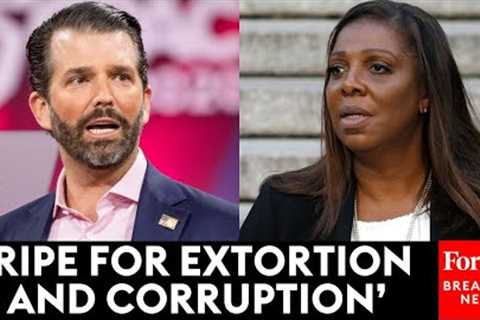 JUST IN: Donald Trump Jr. Goes After Letitia James Over 'Precedent' Being Set With NYC Fraud Trial