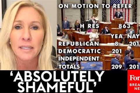 BREAKING: Marjorie Taylor Greene Reacts To 8 Republicans Helping Stop Mayorkas Impeachment Attempt