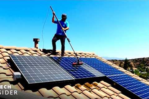 How Solar Panels Are Professionally Cleaned