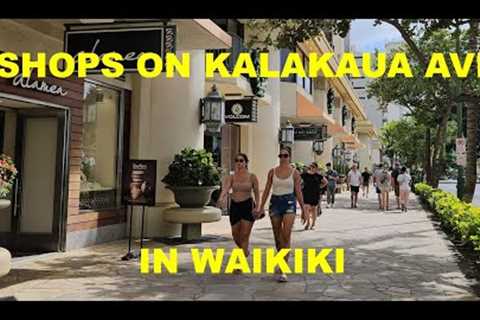 Walking by Shops on Kalakaua Ave in Waikiki #waikiki