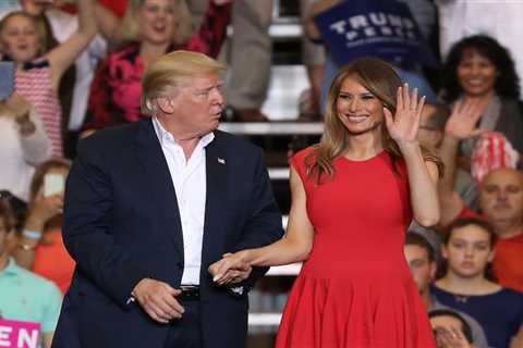 Trump told a rally his wife Melania didn't believe claims that he engaged in 'golden showers' with sex workers because he is a 'germaphobe'