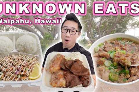 HIDDEN LOCAL SPOTS in Hawaii! || [Waipahu, Hawaii] Hole in the wall &amp; low key food trucks!